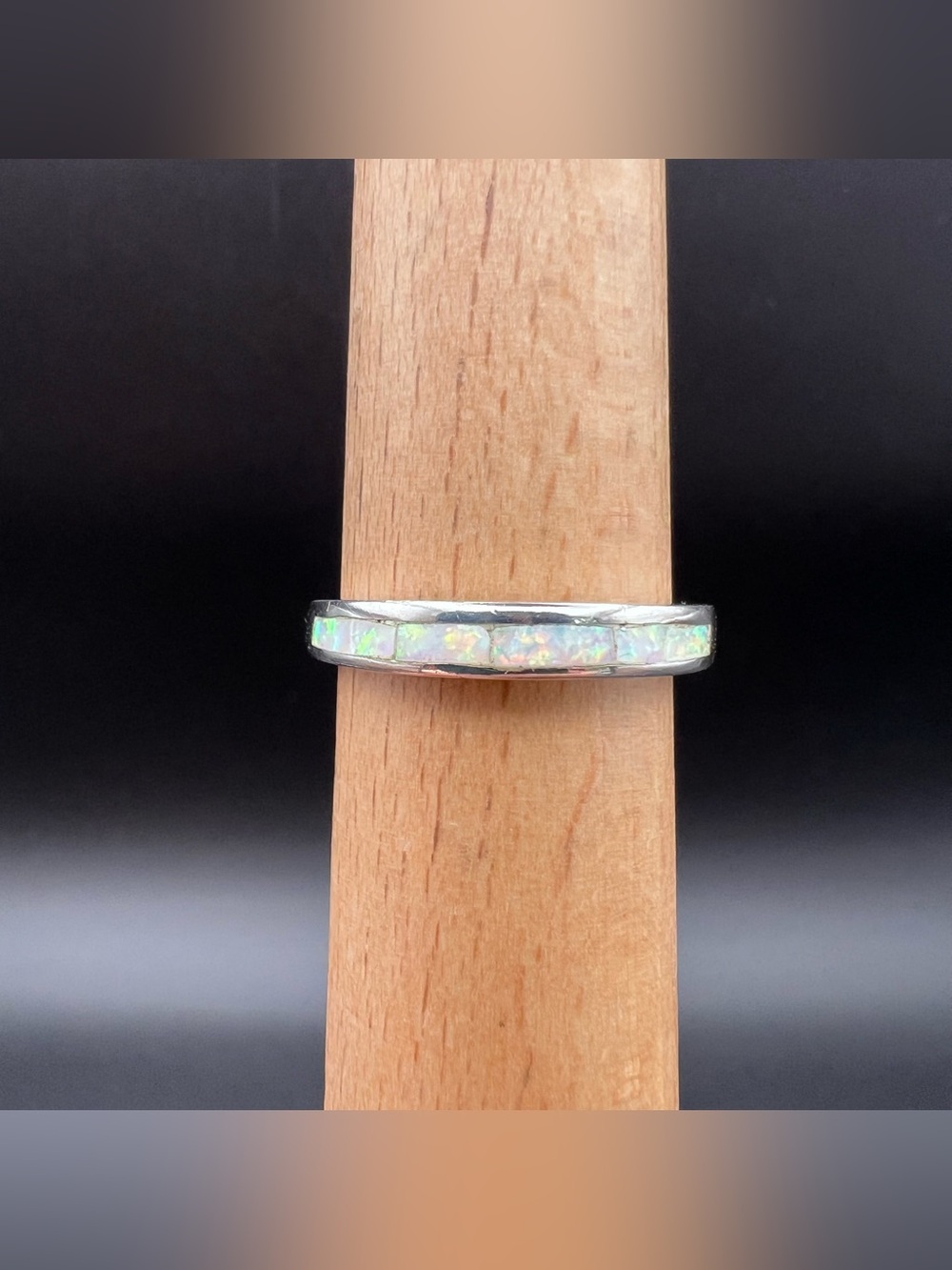 Sterling Silver Opal Inlay Ring